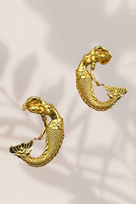 MAALICIOUS JEWELRY Mermaid Sculptural Earrings 