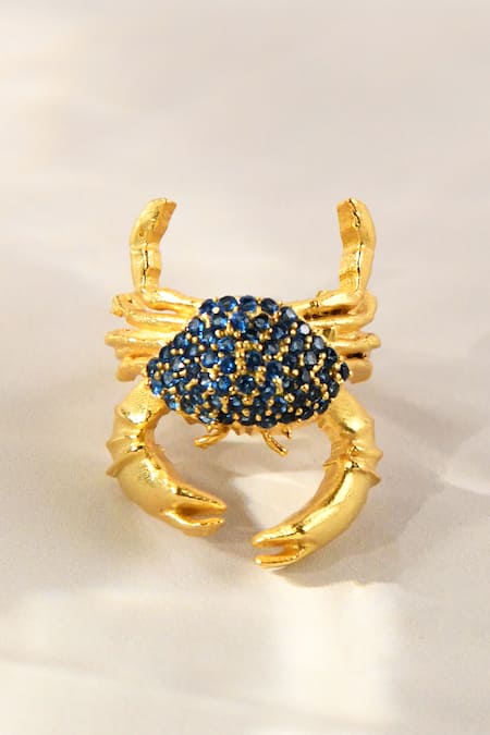 MAALICIOUS JEWELRY So Crabby Adjustable Ring - Single Pc 