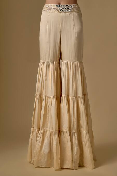 Buy Asaga Beige Satin, Tulle Embroidery, Sequins, Tassels Currenta Hand Cape Sharara Set Online at Aza Fashions Buy_Asaga_Beige Satin, Tulle Embroidery, Sequins, Tassels Currenta Hand Cape Sharara Set _Online_at_Aza_Fashions