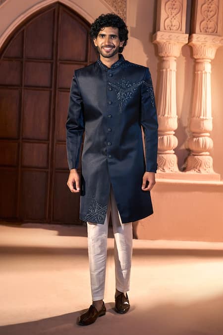 Arihant Rai Sinha Placed Embroidered Sherwani Set