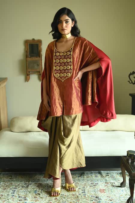 Shorshe Clothing Cowl Draped Skirt 