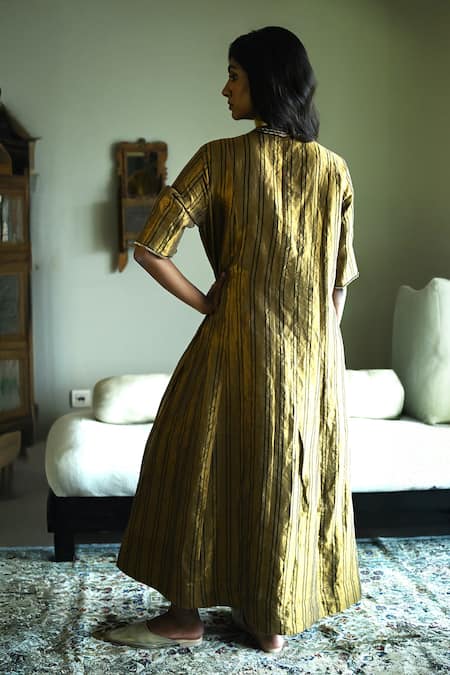 Shorshe Clothing Sashiko Stripes Tissue Tunic 