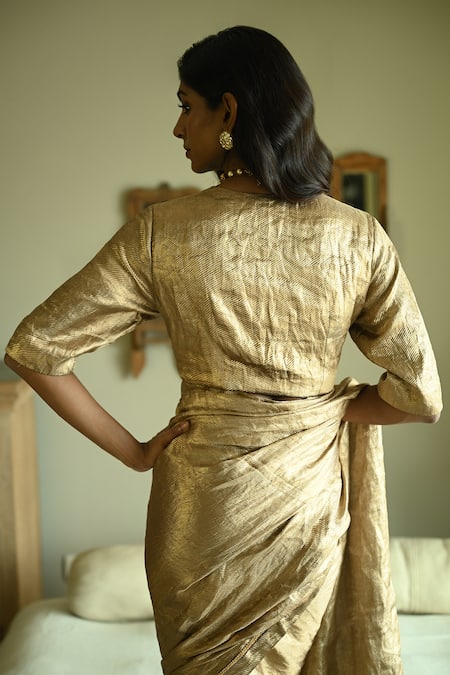 Shorshe Clothing Brocade Tissue Blouse 