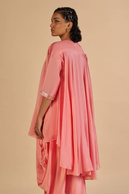 Gulabo By Abu Sandeep Embroidered Asymmetric Tunic