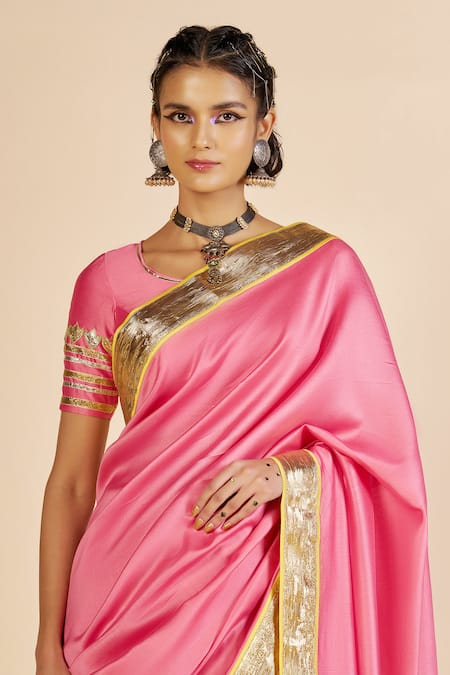 Gulabo By Abu Sandeep Embroidered Chanderi Blouse 