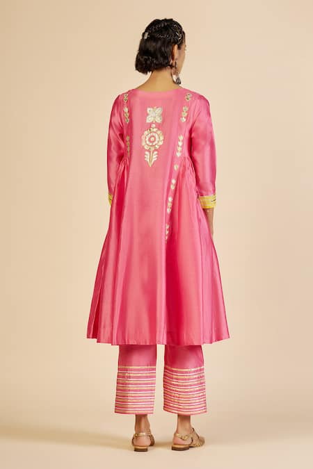 Gulabo By Abu Sandeep Chanderi Embroidered Tunic