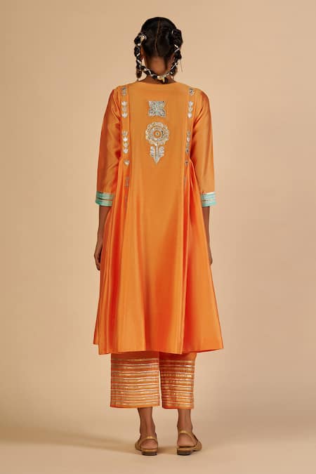 Gulabo By Abu Sandeep Embroidered Chanderi Trouser