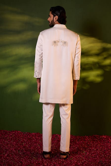 Shreyansh Designs Ashvin Floral & Elephant Embroidered Kurta Set 