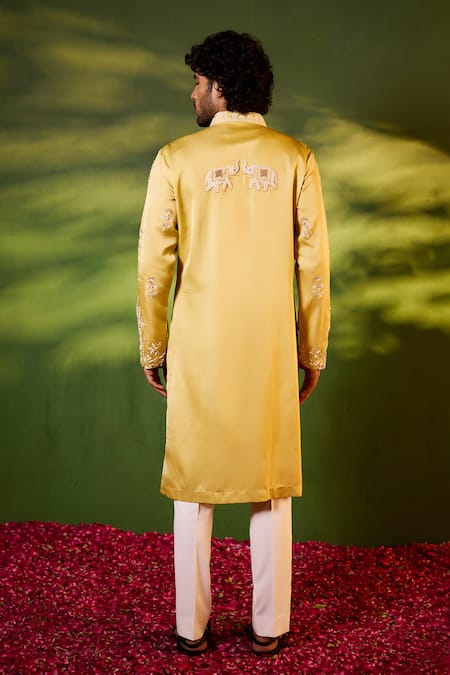 Shreyansh Designs Vinayak Elephant & Floral Embroidered Kurta Set 