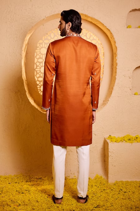 Shreyansh Designs Ojas Mirror Hand Embroidered Kurta Set 