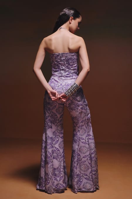 Saniya Sharma Zyani Embroidered Corset & Sharara Set 