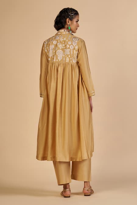 Gulabo By Abu Sandeep Embroidered Chanderi Tunic