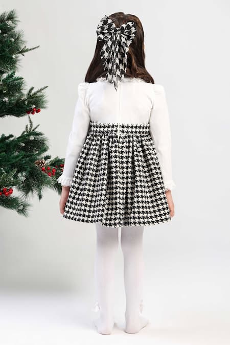 The Pony & Peony Co. Houndstooth Pattern Dress 