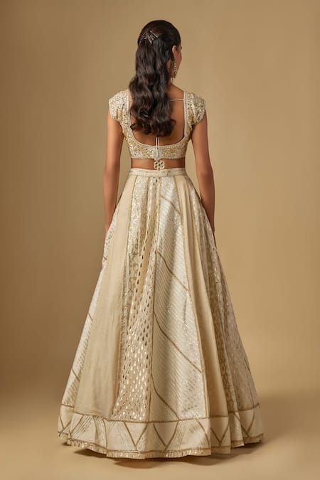Neha Khullar Mirror Embroidered Lehenga Set 