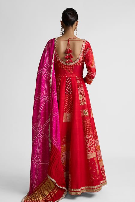Naina Jain Gota Embroidered Anarkali With Dupatta 