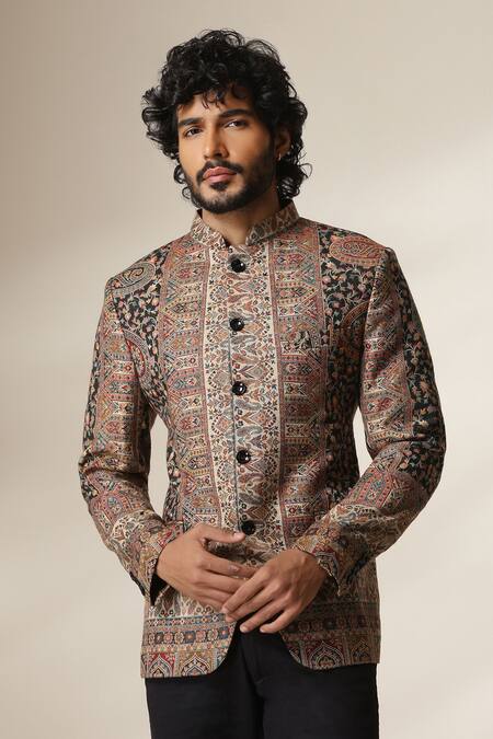 Dusala Pashmina Paisley Pattern Bandhgala 