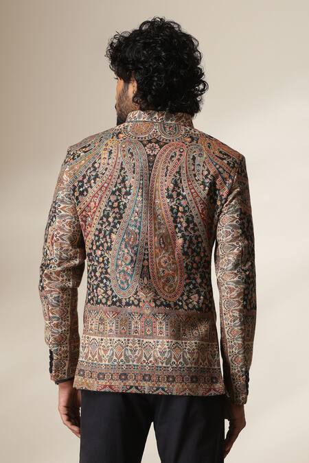 Dusala Pashmina Paisley Pattern Bandhgala 