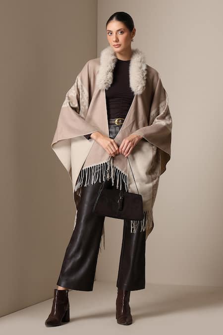 Dusala Geometric Pattern Cape