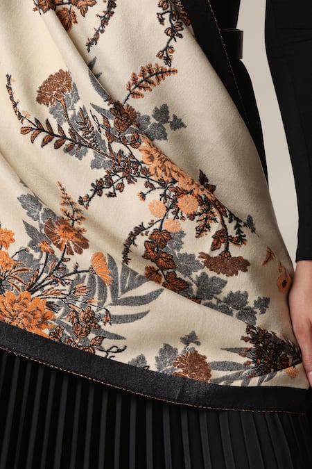 Buy Dusala Multi Color Floral Print Stole Online at Aza Fashions Buy_Dusala_Multi Color Floral Print Stole _Online_at_Aza_Fashions