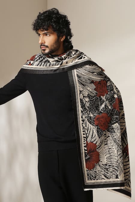 Dusala Botanical Print Stole