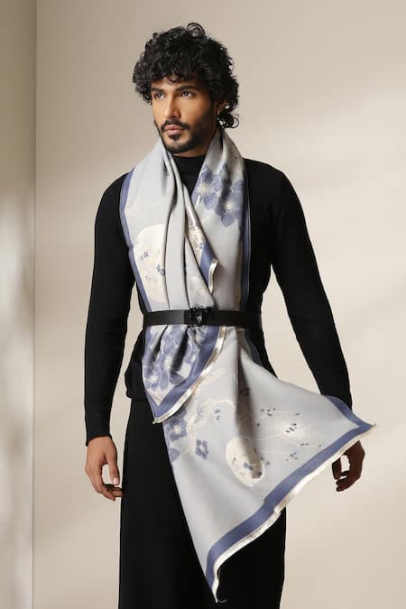 Dusala Floral & Scenic Print Stole