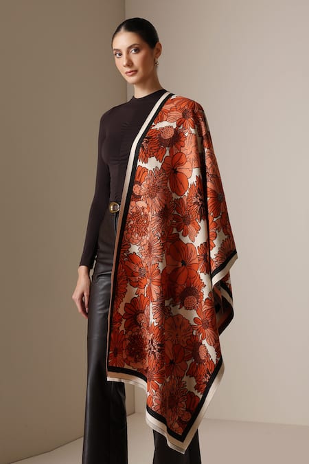 Dusala Floral Pattern Stole 