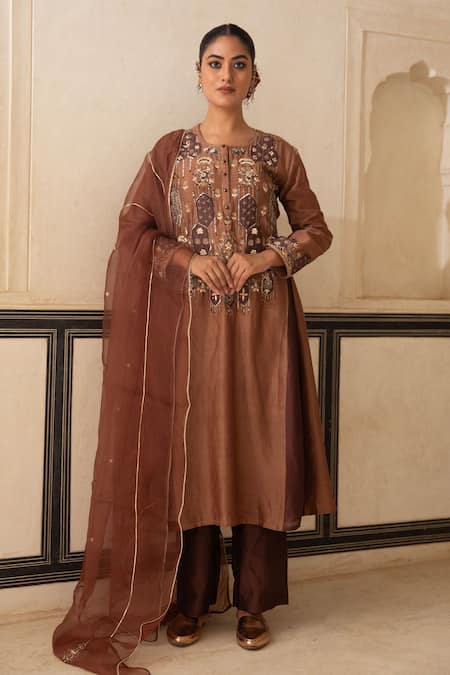 Amoree by Shikha Chaudhry Embroidered Kurta Set  