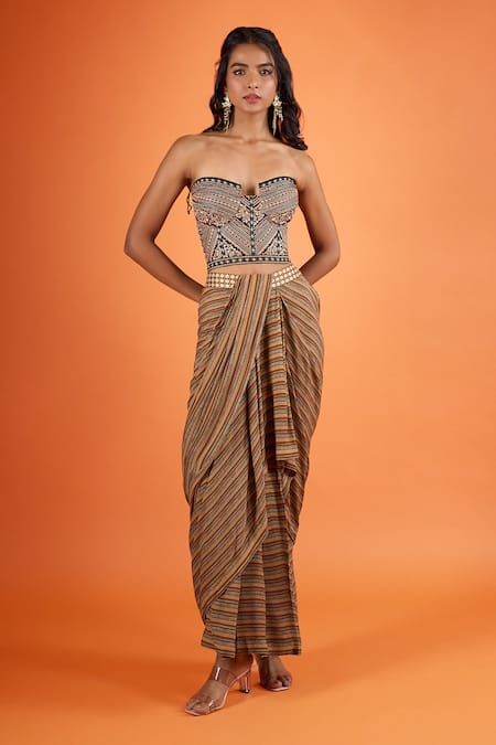 Tarun Tahiliani Embroidered Corset