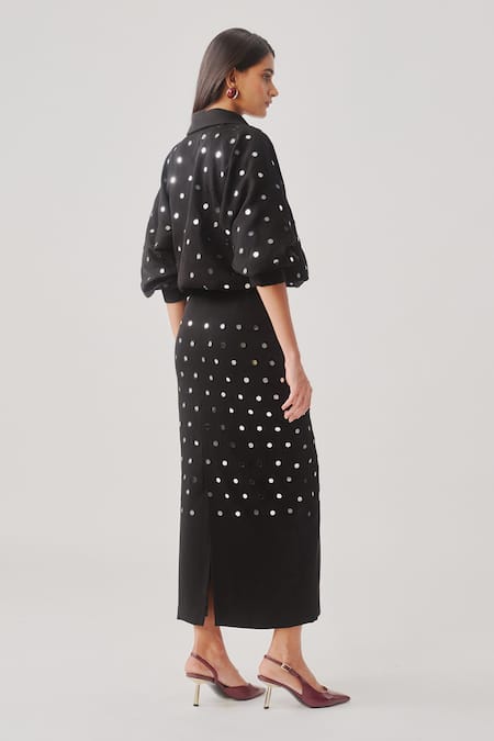 Aroka Black Constellation Skirt 
