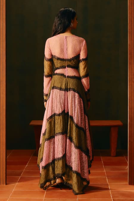 Aroka Rosewood Lace Gown 