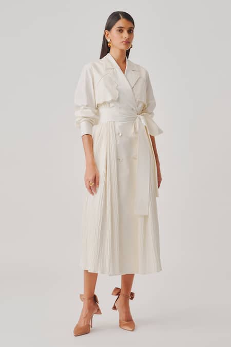 Aroka Ivory Atelier Trench Dress 