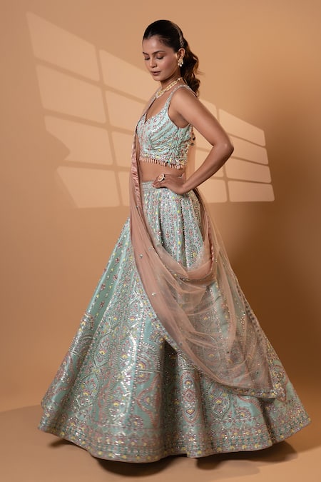 Jiya by Veer Design Studio Embroidered Lehenga Set 