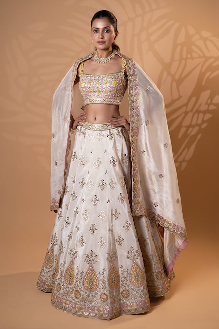 Jiya by Veer Design Studio Bridal Embroidered Lehenga Set 