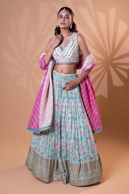 Jiya by Veer Design Studio Printed Lehenga Set 