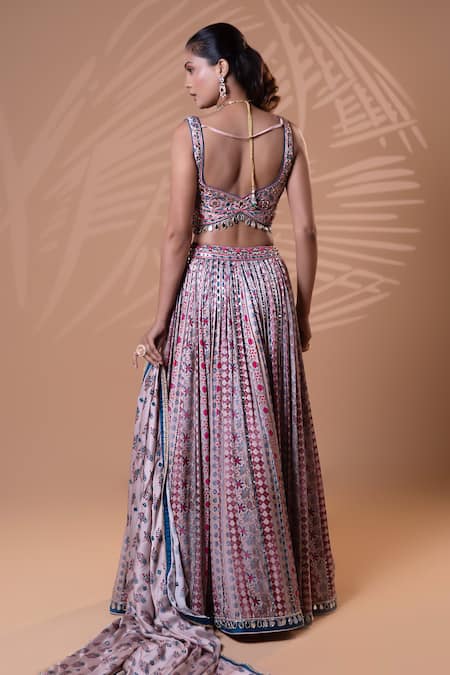 Jiya by Veer Design Studio Printed Lehenga Blouse Set 