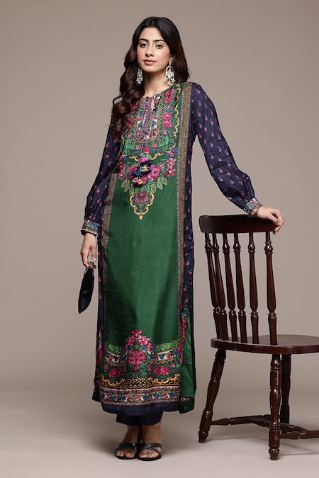 Ritu Kumar Amama Floral Print Kurta With Palazzo 