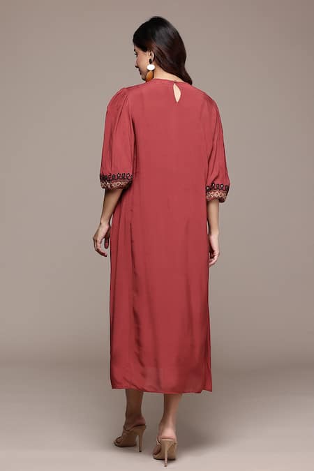 Ritu Kumar Embroidered Yoke Dress 