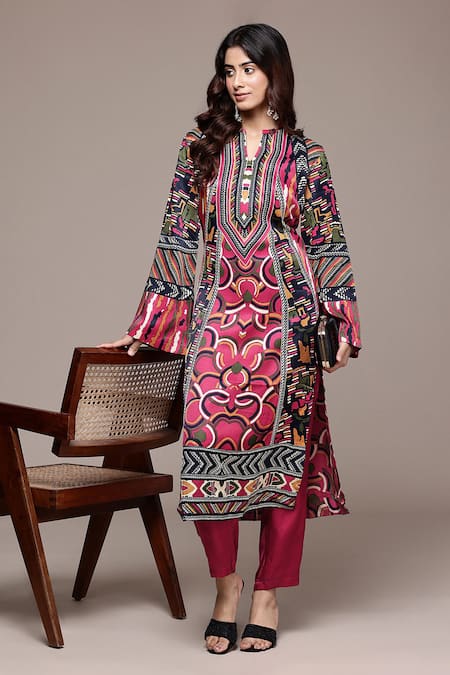 Ritu Kumar Geometric Print Kurta With Pant