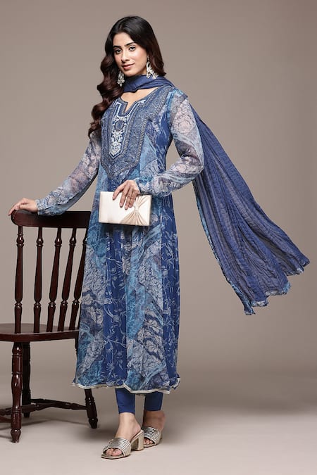 Ritu Kumar Rajas Abstract Print Kurta Set