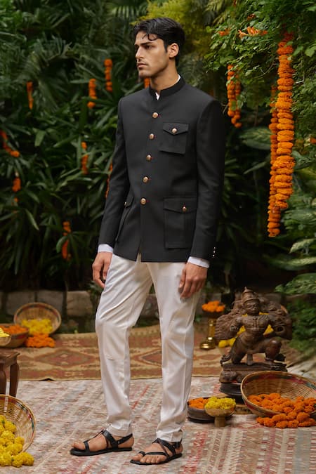 Philocaly Arvay Perennial Wool Bandhgala  