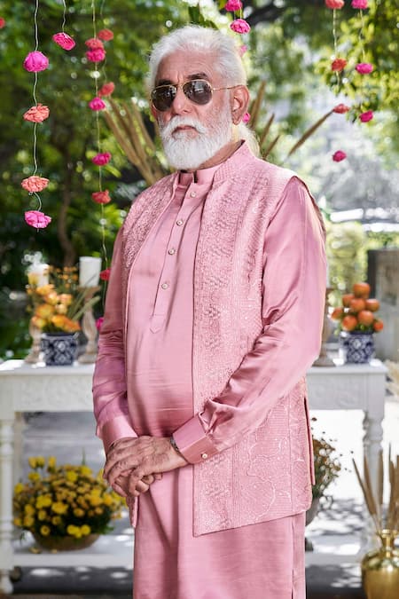 Philocaly Rajwada Embroidered Sequin Open Style Bundi 