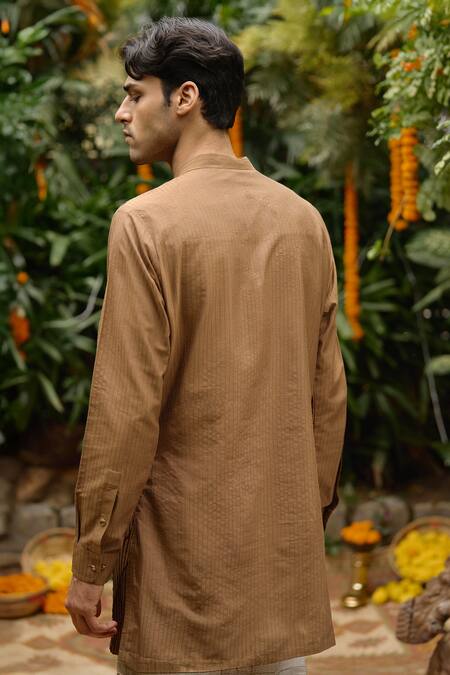 Philocaly Deep Pintuck & Lace Detailing Kurta 