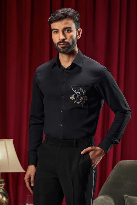 Philocaly Zemeckis Lemur Embroidered Shirt 