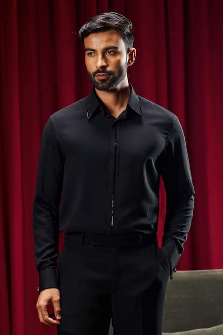 Philocaly Meirelles Bead Embroidered Shirt 