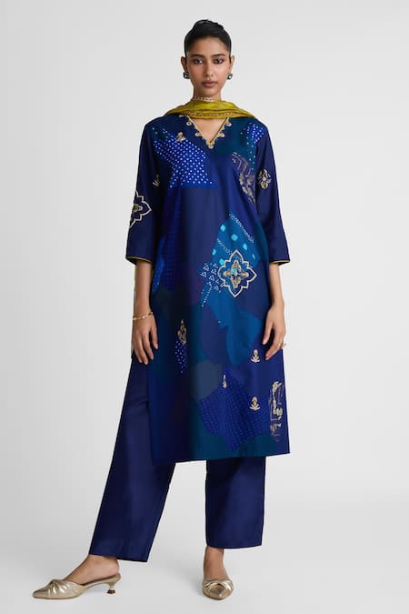 Naina Jain Zardozi Patchwork Kurta Set 