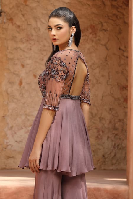 Omal Sindwani Dusky Bloom Kurta Gharara Set 