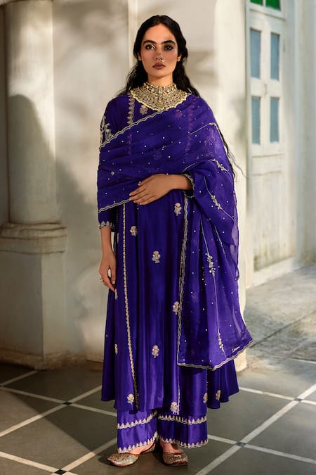 Paulmi And Harsh Zardozi Embroidered Anarkali Set 