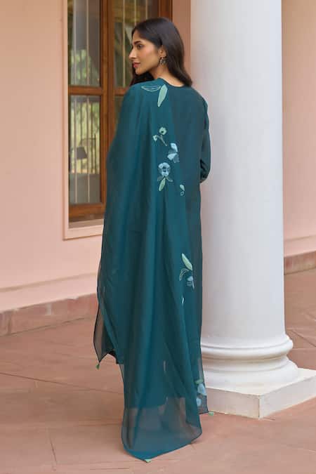 Vaayu Jade Applique Kurta Set 