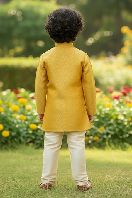 Maaikid Brocade Woven Sherwani Set 