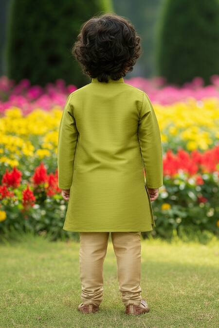 Maaikid Mirror Embroidered Kurta Set 